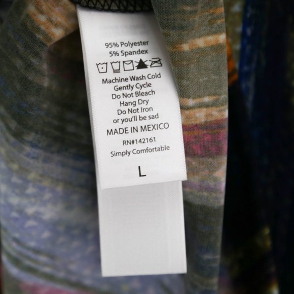 NEW LULAROE Amber Sweater Brushstrokes Watercolor - Picture 2 of 8